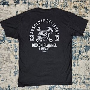 Dixxon T Shirt Men’s L Black Absolute Defiance Short Sleeve DFC Graphic USA